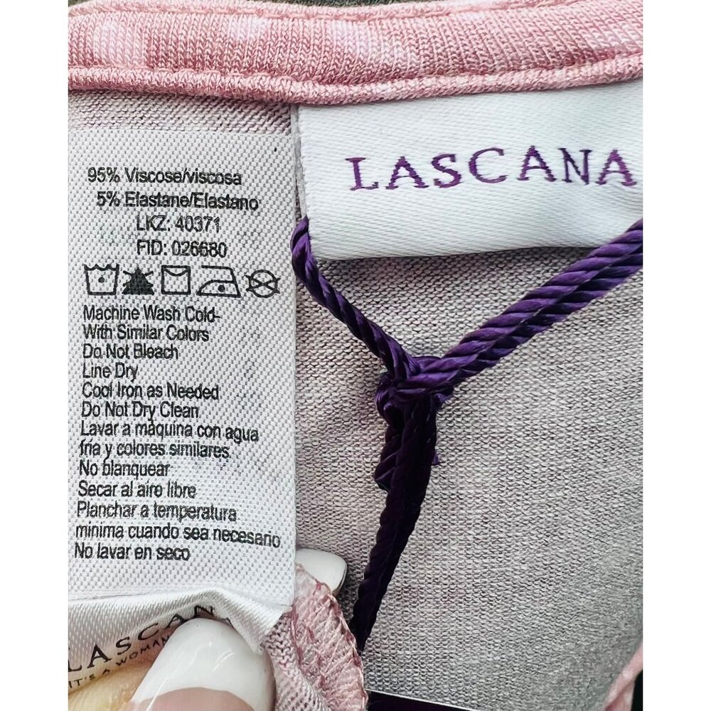 NWT Lascana Pink Sleeveless Ruched Printed Casual Soft Stretchy Flowy Mini Dress - Picture 11 of 16